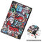 For Lenovo Tab P11 (TB-J606F) Custer Painted Pattern Horizontal Flip Smart Flat PU Leather Case with Sleep / Wake-up Function & 3-Fold Holder(Graffiti)