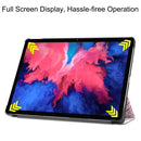 For Lenovo Tab P11 (TB-J606F) Custer Painted Pattern Horizontal Flip Smart Flat PU Leather Case with Sleep / Wake-up Function & 3-Fold Holder(Elf Girl)