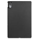 For Lenovo Tab P11 Pro (TB-XJ706F) Custer Texture Horizontal Flip Leather Case with Three-folding Holder & Sleep / Wake-up Function(Black)