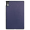 For Lenovo Tab P11 Pro (TB-XJ706F) Custer Texture Horizontal Flip Leather Case with Three-folding Holder & Sleep / Wake-up Function(Dark Blue)