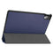 For Lenovo Tab P11 Pro (TB-XJ706F) Custer Texture Horizontal Flip Leather Case with Three-folding Holder & Sleep / Wake-up Function(Dark Blue)