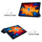 For Lenovo Tab P11 Pro (TB-XJ706F) Custer Texture Horizontal Flip Leather Case with Three-folding Holder & Sleep / Wake-up Function(Dark Blue)
