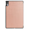 For Lenovo Tab P11 Pro (TB-XJ706F) Custer Texture Horizontal Flip Leather Case with Three-folding Holder & Sleep / Wake-up Function(Rose Gold)