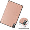 For Lenovo Tab P11 Pro (TB-XJ706F) Custer Texture Horizontal Flip Leather Case with Three-folding Holder & Sleep / Wake-up Function(Rose Gold)