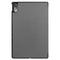 For Lenovo Tab P11 Pro (TB-XJ706F) Custer Texture Horizontal Flip Leather Case with Three-folding Holder & Sleep / Wake-up Function(Grey)