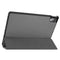 For Lenovo Tab P11 Pro (TB-XJ706F) Custer Texture Horizontal Flip Leather Case with Three-folding Holder & Sleep / Wake-up Function(Grey)