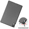 For Lenovo Tab P11 Pro (TB-XJ706F) Custer Texture Horizontal Flip Leather Case with Three-folding Holder & Sleep / Wake-up Function(Grey)