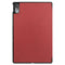 For Lenovo Tab P11 Pro (TB-XJ706F) Custer Texture Horizontal Flip Leather Case with Three-folding Holder & Sleep / Wake-up Function(Wine Red)