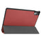 For Lenovo Tab P11 Pro (TB-XJ706F) Custer Texture Horizontal Flip Leather Case with Three-folding Holder & Sleep / Wake-up Function(Wine Red)
