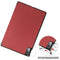 For Lenovo Tab P11 Pro (TB-XJ706F) Custer Texture Horizontal Flip Leather Case with Three-folding Holder & Sleep / Wake-up Function(Wine Red)