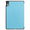 For Lenovo Tab P11 Pro (TB-XJ706F) Custer Texture Horizontal Flip Leather Case with Three-folding Holder & Sleep / Wake-up Function(Sky Blue)