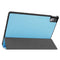 For Lenovo Tab P11 Pro (TB-XJ706F) Custer Texture Horizontal Flip Leather Case with Three-folding Holder & Sleep / Wake-up Function(Sky Blue)