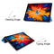 For Lenovo Tab P11 Pro (TB-XJ706F) Custer Texture Horizontal Flip Leather Case with Three-folding Holder & Sleep / Wake-up Function(Sky Blue)