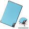 For Lenovo Tab P11 Pro (TB-XJ706F) Custer Texture Horizontal Flip Leather Case with Three-folding Holder & Sleep / Wake-up Function(Sky Blue)