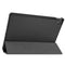 For Lenovo Tab P11 TB-J606F /Tab P11 5G Three-folding Custer Texture Smart Leather Tablet Case(Black)