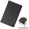 For Lenovo Tab P11 TB-J606F /Tab P11 5G Three-folding Custer Texture Smart Leather Tablet Case(Black)