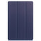 For Lenovo Tab P11 TB-J606F /Tab P11 5G Three-folding Custer Texture Smart Leather Tablet Case(Dark Blue)