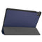 For Lenovo Tab P11 TB-J606F /Tab P11 5G Three-folding Custer Texture Smart Leather Tablet Case(Dark Blue)