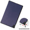 For Lenovo Tab P11 TB-J606F /Tab P11 5G Three-folding Custer Texture Smart Leather Tablet Case(Dark Blue)