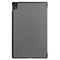 For Lenovo Tab P11 TB-J606F /Tab P11 5G Three-folding Custer Texture Smart Leather Tablet Case(Grey)
