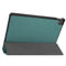 For Lenovo Tab P11 TB-J606F /Tab P11 5G Three-folding Custer Texture Smart Leather Tablet Case(Dark Green)