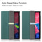 For Lenovo Tab P11 TB-J606F /Tab P11 5G Three-folding Custer Texture Smart Leather Tablet Case(Dark Green)