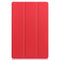 For Lenovo Tab P11 TB-J606F /Tab P11 5G Three-folding Custer Texture Smart Leather Tablet Case(Red)