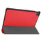 For Lenovo Tab P11 TB-J606F /Tab P11 5G Three-folding Custer Texture Smart Leather Tablet Case(Red)