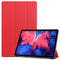 For Lenovo Tab P11 TB-J606F /Tab P11 5G Three-folding Custer Texture Smart Leather Tablet Case(Red)