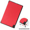 For Lenovo Tab P11 TB-J606F /Tab P11 5G Three-folding Custer Texture Smart Leather Tablet Case(Red)