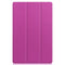 For Lenovo Tab P11 TB-J606F /Tab P11 5G Three-folding Custer Texture Smart Leather Tablet Case(Purple)