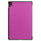 For Lenovo Tab P11 TB-J606F /Tab P11 5G Three-folding Custer Texture Smart Leather Tablet Case(Purple)