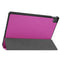 For Lenovo Tab P11 TB-J606F /Tab P11 5G Three-folding Custer Texture Smart Leather Tablet Case(Purple)