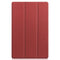 For Lenovo Tab P11 TB-J606F /Tab P11 5G Three-folding Custer Texture Smart Leather Tablet Case(Wine Red)