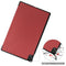 For Lenovo Tab P11 TB-J606F /Tab P11 5G Three-folding Custer Texture Smart Leather Tablet Case(Wine Red)
