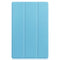 For Lenovo Tab P11 TB-J606F /Tab P11 5G Three-folding Custer Texture Smart Leather Tablet Case(Sky Blue)