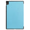 For Lenovo Tab P11 TB-J606F /Tab P11 5G Three-folding Custer Texture Smart Leather Tablet Case(Sky Blue)
