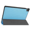 For Lenovo Tab P11 TB-J606F /Tab P11 5G Three-folding Custer Texture Smart Leather Tablet Case(Sky Blue)