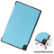 For Lenovo Tab P11 TB-J606F /Tab P11 5G Three-folding Custer Texture Smart Leather Tablet Case(Sky Blue)