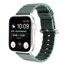 Loop Stripes Watch Band with Iron Buckle For Apple Watch Series 7 41mm / 6 & SE & 5 & 4 40mm / 3 & 2 & 1 38mm(Dark Green)