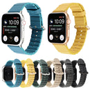 Loop Stripes Watch Band with Iron Buckle For Apple Watch Series 7 41mm / 6 & SE & 5 & 4 40mm / 3 & 2 & 1 38mm(Dark Green)