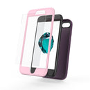 360 All-inclusive Shockproof Precise Hole PC + TPU Protective Case For iPhone SE 2022 / SE 2020 / 8 / 7(Purple)