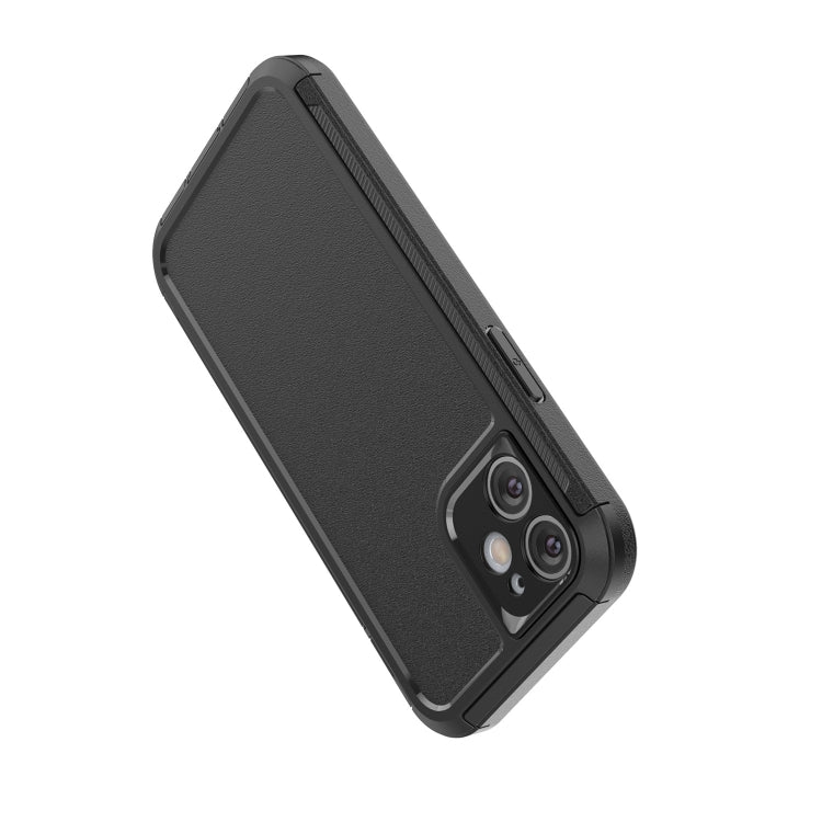 360 All-inclusive Shockproof Precise Hole PC + TPU Protective Case For iPhone 12(Black)