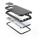 360 All-inclusive Shockproof Precise Hole PC + TPU Protective Case For iPhone 12(Black)