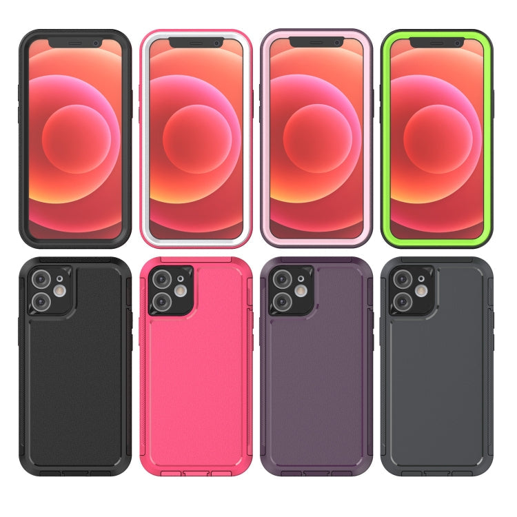 360 All-inclusive Shockproof Precise Hole PC + TPU Protective Case For iPhone 12(Black)