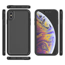 360 All-inclusive Shockproof Precise Hole PC + TPU Protective Case For iPhone XS Max(Black)