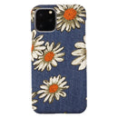PC + Denim Texture Printing Protective Case For iPhone12 mini(Yellow Cherysanthemum)