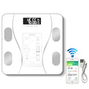 Household Smart Body Fat Electronic Weighing Scale, USB Charging Version(White)