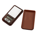 MH-335 Portable Super Mini Wooden Texture High Precision Electronic Diamond Gold Jewelry Scale (0.01g~100g), Excluding Batteries