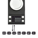 MH-8028 100g x 0.001g High Accuracy Digital Electronic Portable Jewelry Diamond Gem Carat Lab Weight Scale Balance Device with 1.6 inch LCD Screen